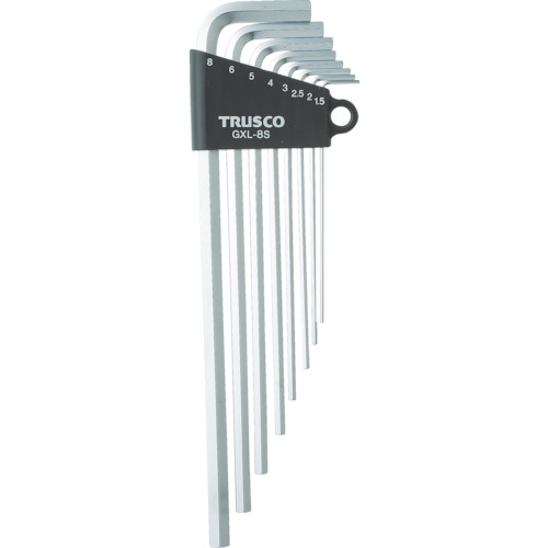 【TRUSCO】ＴＲＵＳＣＯ　ロング六角棒レンチセット　８本組